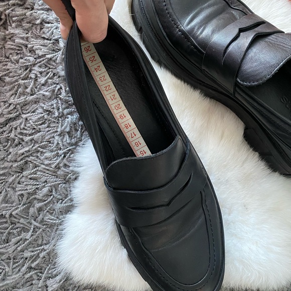 SIMONS Black Leather Loafers - Picture 9 of 11